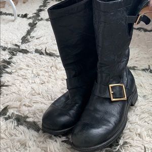 Barely worn jimmy choo motorcycle boots